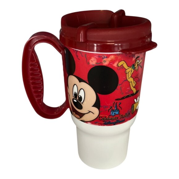 Disney Parks “Celebrate Today” Travel Mug – Coca-Cola – Mickey, Donald, Goofy - Picture 3 of 8
